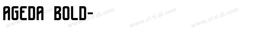 Ageda bold字体转换